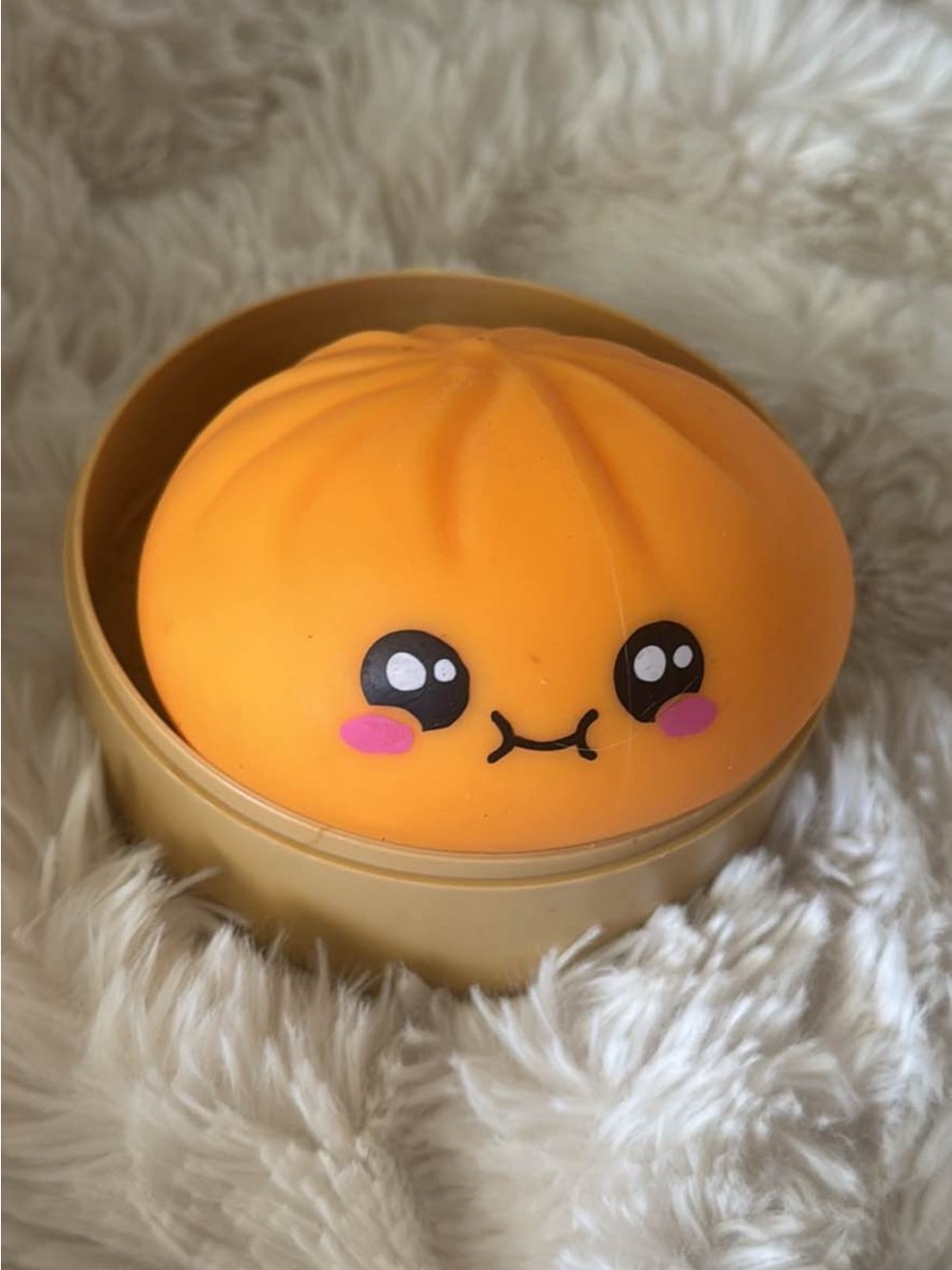 Squishy Dumpling Bun Viral Orange Edition Bun Stress Toy sensory play